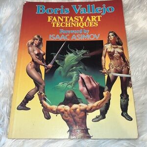 Boris Vallejo fantasy art techniques vintage book